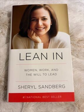Lean In by Sheryl Sandberg - White & Red Paperback